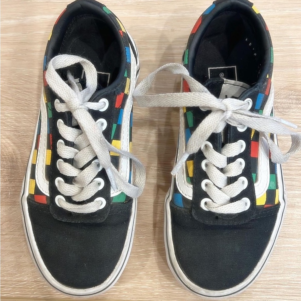Kids colorblock vans size toddler 11 - Picture 3 of 5